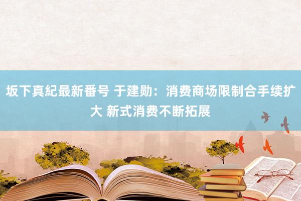 坂下真紀最新番号 于建勋：消费商场限制合手续扩大 新式消费不断拓展