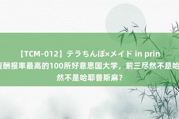 【TCM-012】テラちんぽ×メイド in prin MIKA 投资酬报率最高的100所好意思国大学，前三尽然不是哈耶普斯麻？