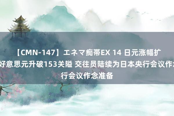 【CMN-147】エネマ痴帯EX 14 日元涨幅扩大  兑好意思元升破153关隘 交往员陆续为日本央行会议作念准备