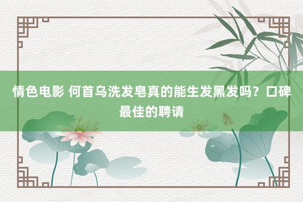 情色电影 何首乌洗发皂真的能生发黑发吗？口碑最佳的聘请