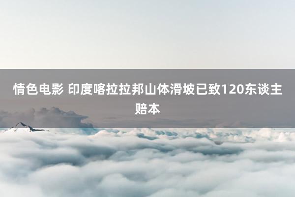 情色电影 印度喀拉拉邦山体滑坡已致120东谈主赔本