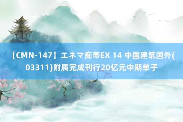 【CMN-147】エネマ痴帯EX 14 中国建筑国外(03311)附属完成刊行20亿元中期单子