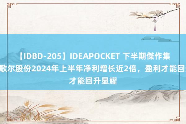 【IDBD-205】IDEAPOCKET 下半期傑作集2009 歌尔股份2024年上半年净利增长近2倍，盈利才能回升显耀