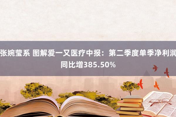 张婉莹系 图解爱一又医疗中报：第二季度单季净利润同比增385.50%