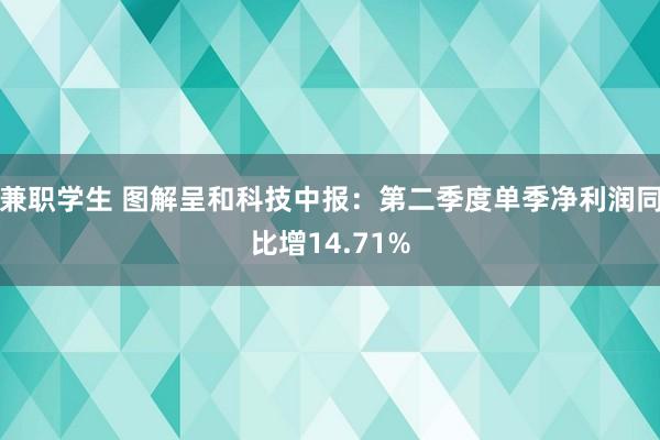 兼职学生 图解呈和科技中报：第二季度单季净利润同比增14.71%