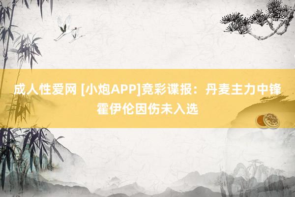 成人性爱网 [小炮APP]竞彩谍报：丹麦主力中锋霍伊伦因伤未入选