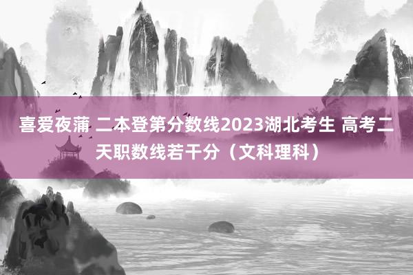 喜爱夜蒲 二本登第分数线2023湖北考生 高考二天职数线若干分（文科理科）